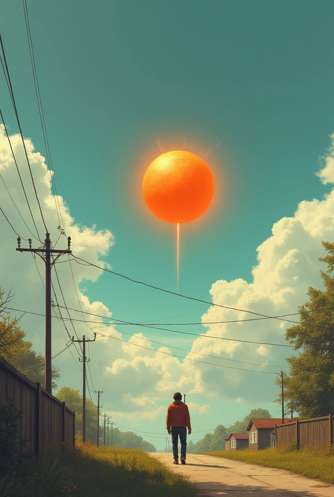 Richmond reported observing a peculiar orange ball flying rapidly across the sky.