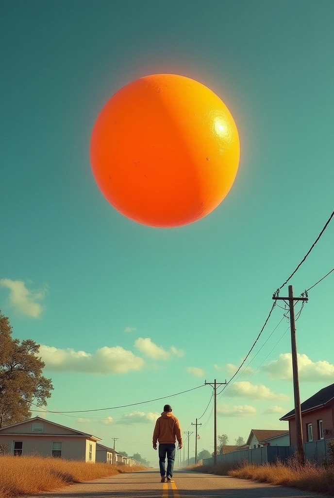 Richmond reported observing a peculiar orange ball flying rapidly across the sky.
