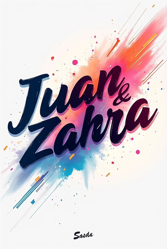 Draw. A company poster with text juan suka zahra