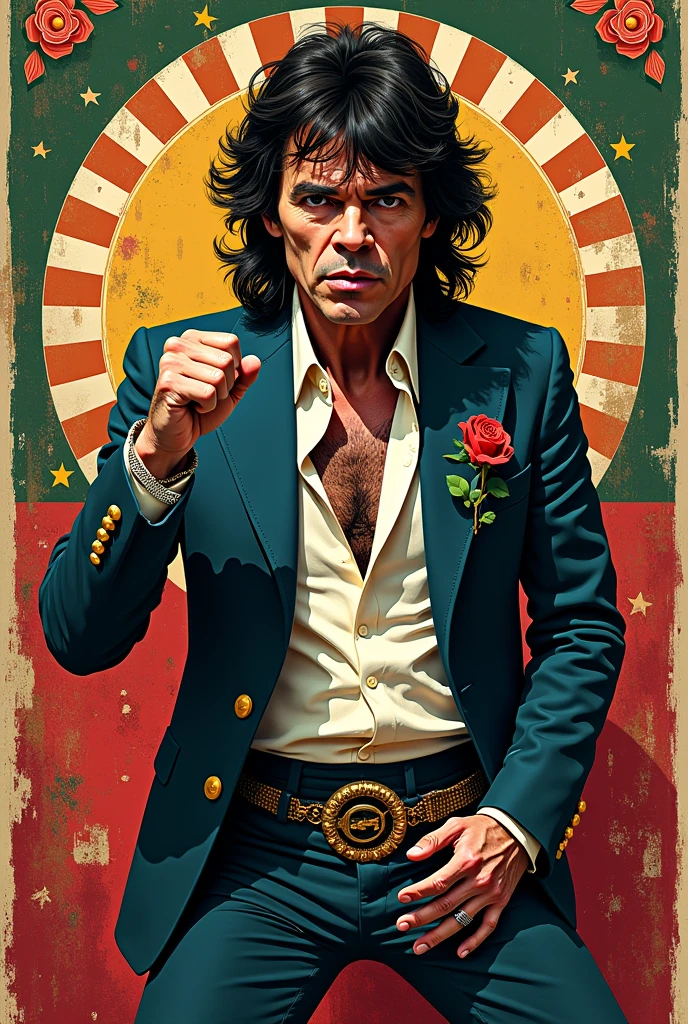 Giant Jagger Mexican flag style