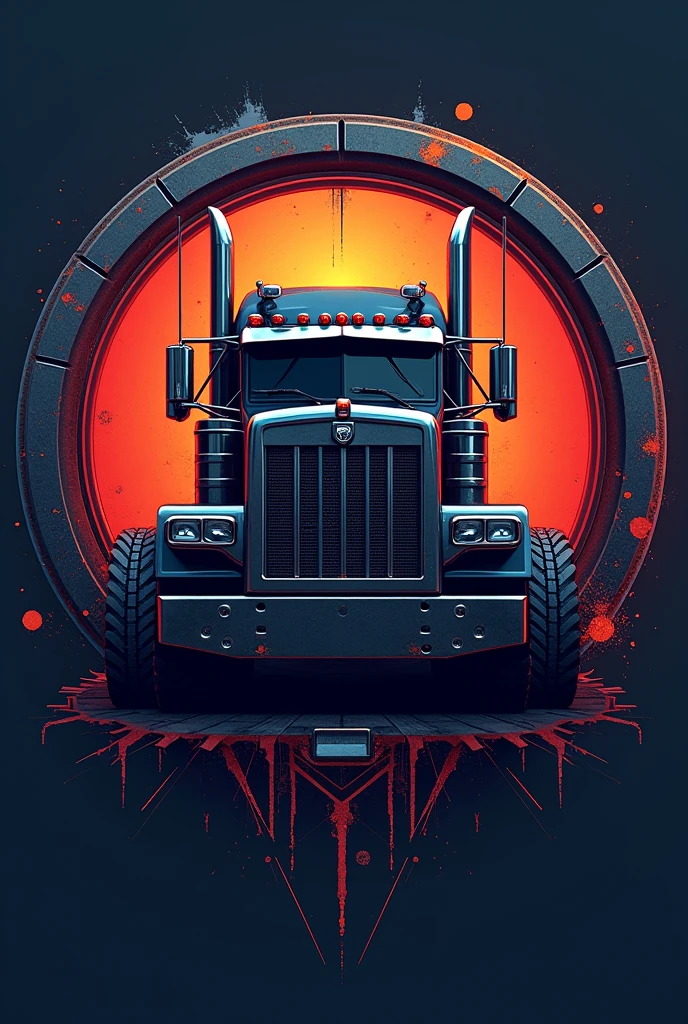 Make a COLORED METAL fantastic logo with truck put CAMANAVA DIESEL. CALIBRATION PARTS & SERVICES