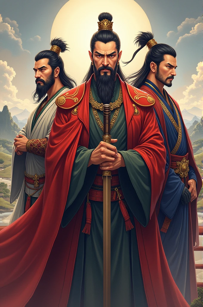 Picture of the three leaders of the Three Kingdoms
