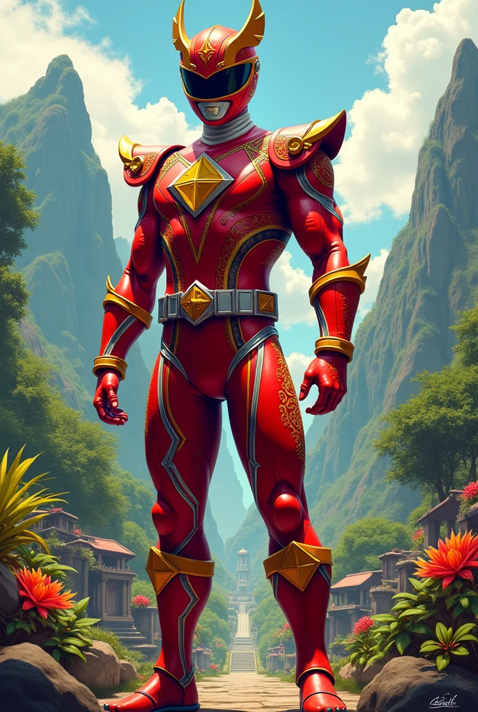 Power Ranger rojo version colombianana