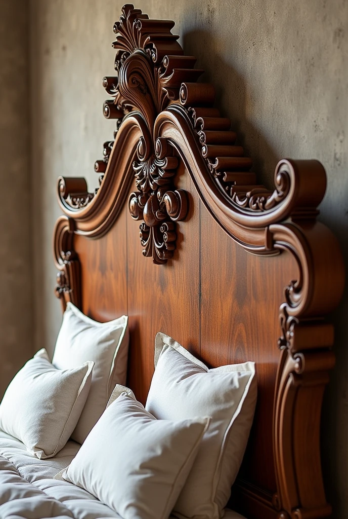 Baroque style wooden headboards 
