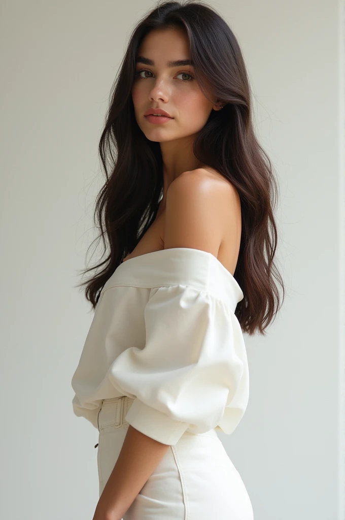 Brunette 5.6 in high white