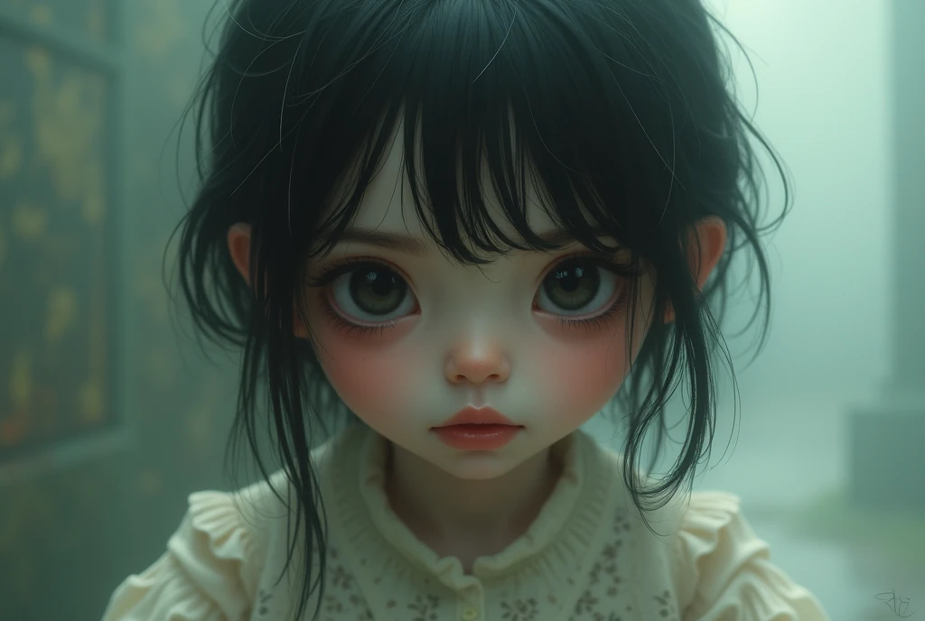 Cute girl creepy