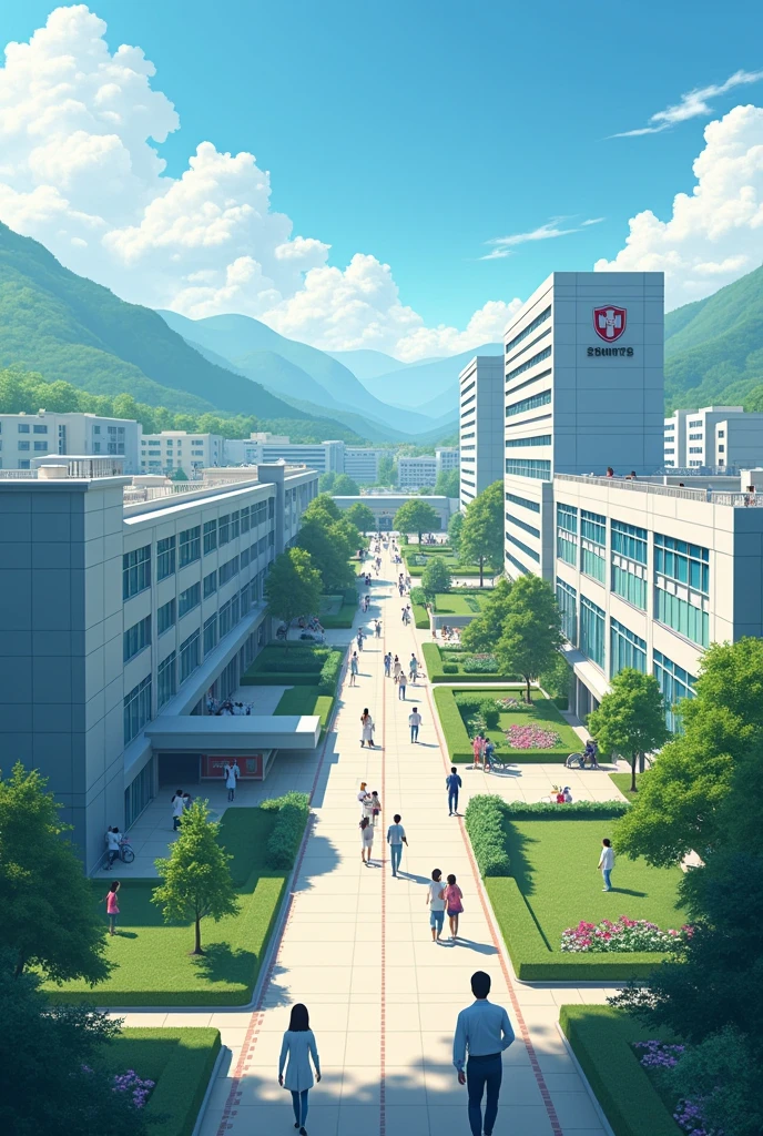 A school and hospotal