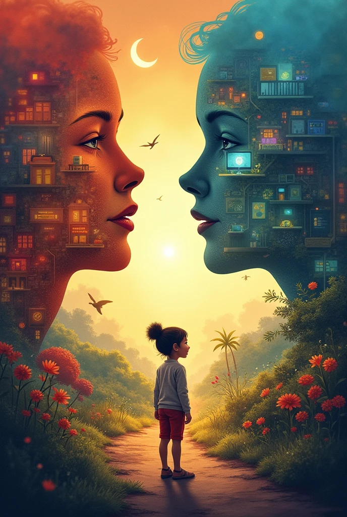 Make a poster ,and creative visual expression of your insights or feelings about the influence of the home and school and community to the learner.
Landscape