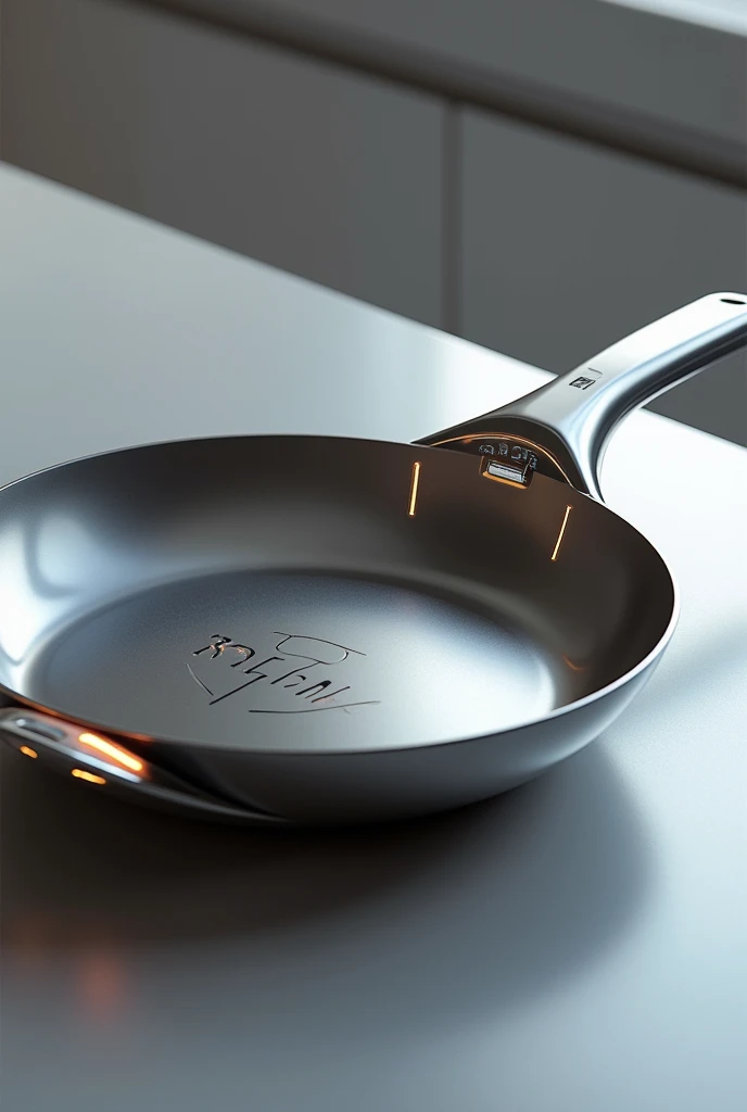 a futuristic frying pan
