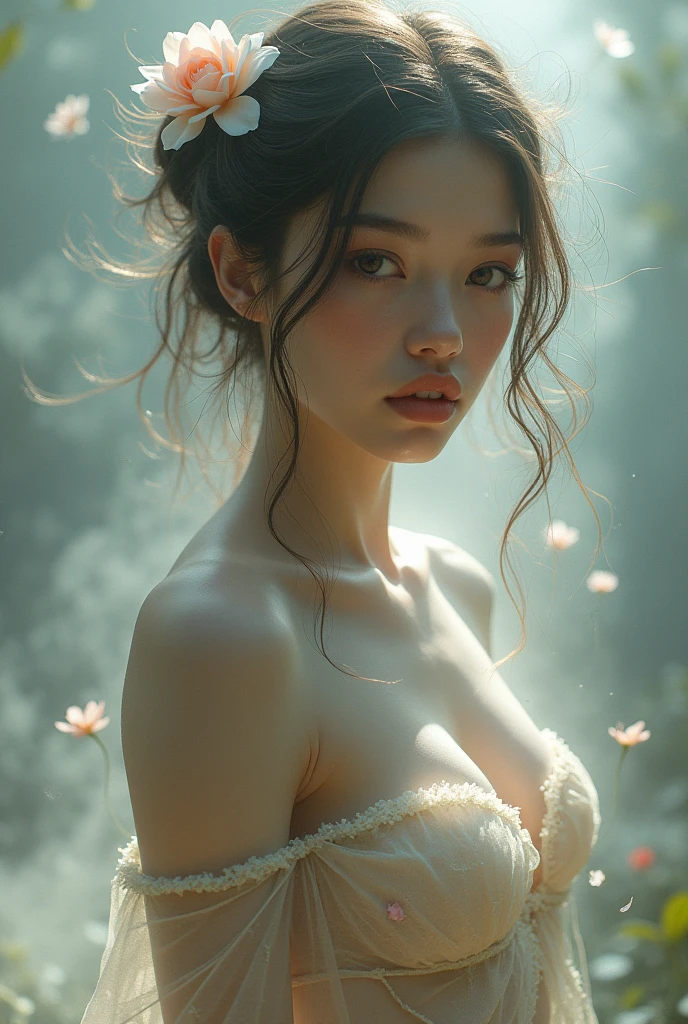 Fictional naked girl