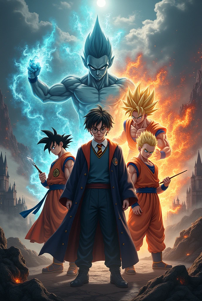 Harry Potter in the world of Dragon Ball Z.