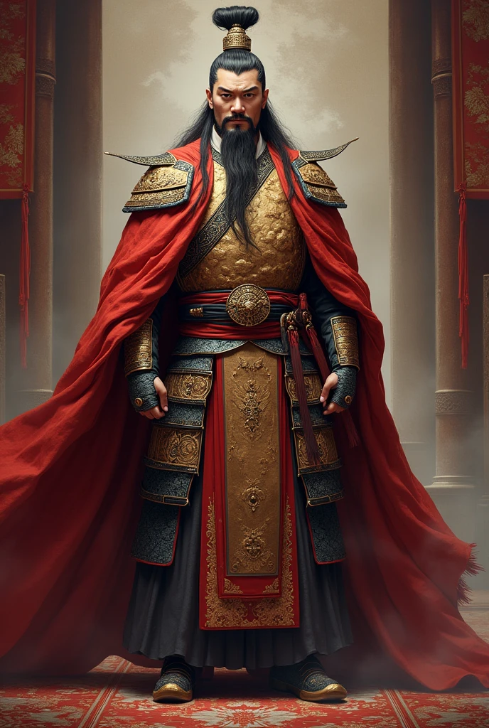 Picture of Sun Quan standing facing forward