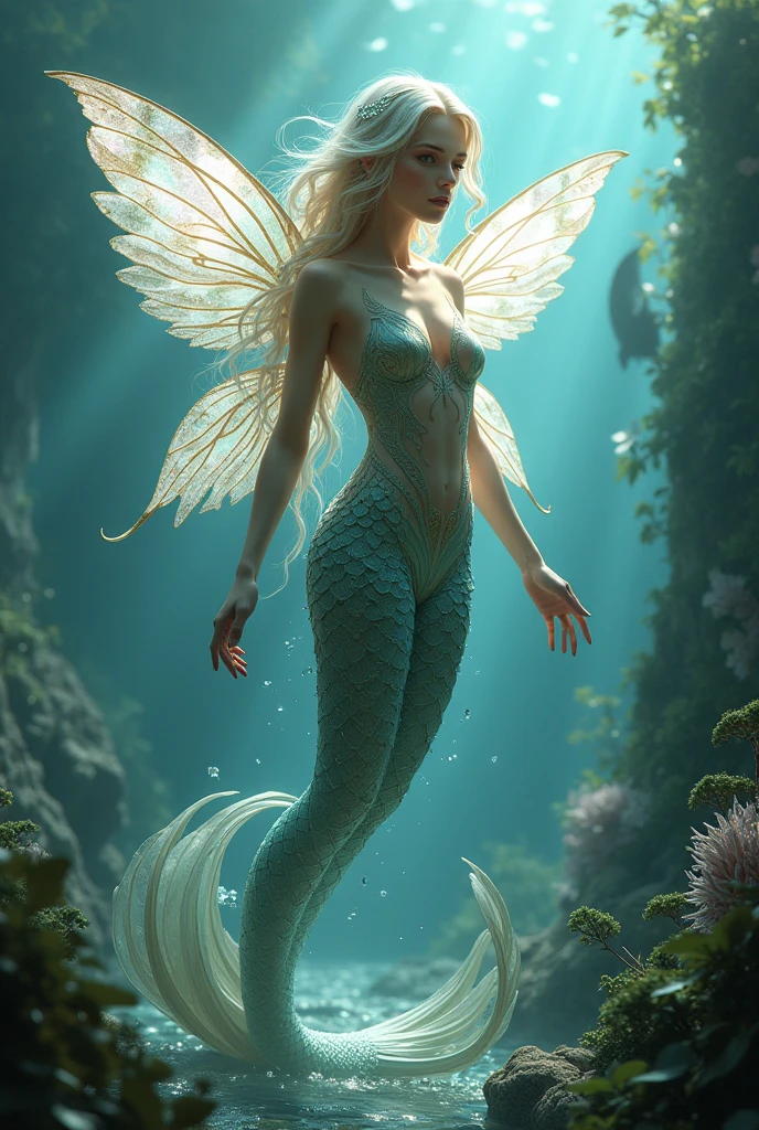 Mermaid half fairy