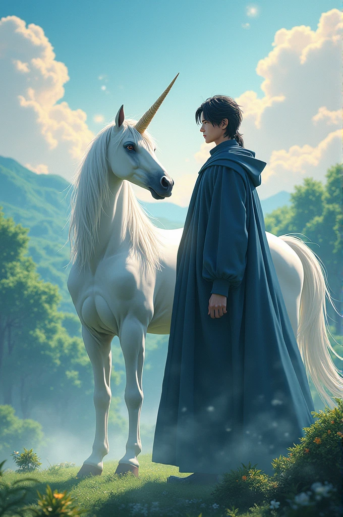 Toji Fushiguro and a unicorn