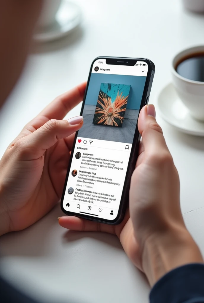 Deleting comments on Instagram post. Want the screen visible.