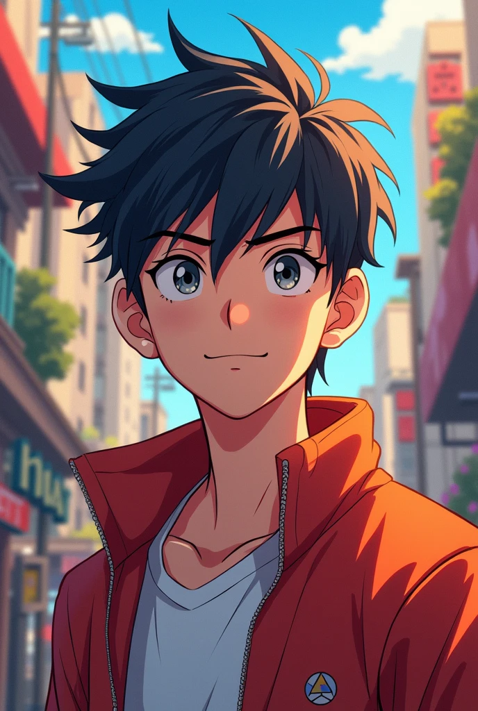 Give me 20 year boy anime 3 images for my youtube channel