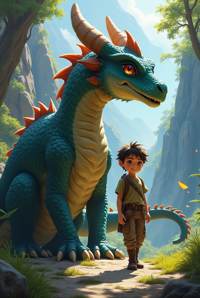 Boy with dragon