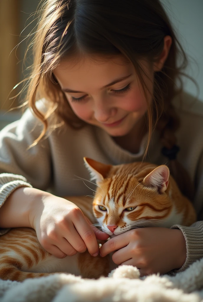 A girl sowing her pussy