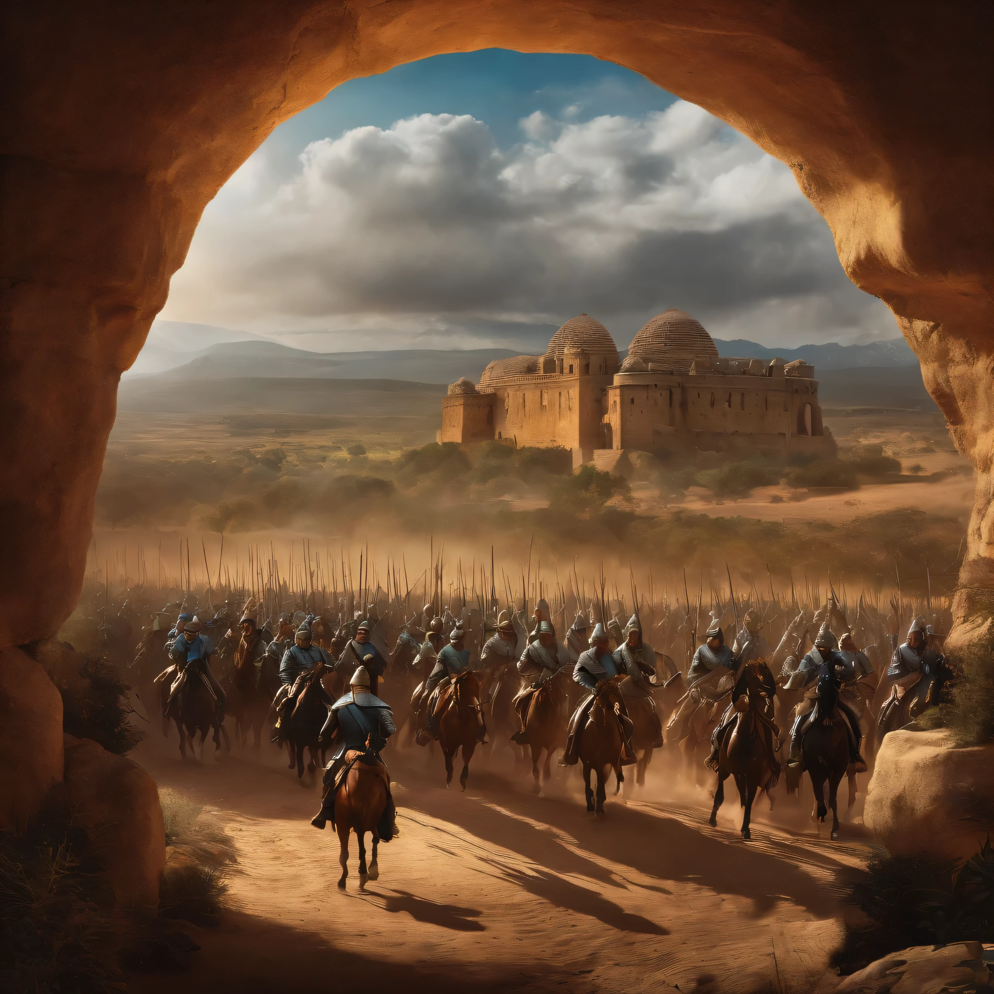 Legendary battle between two armies