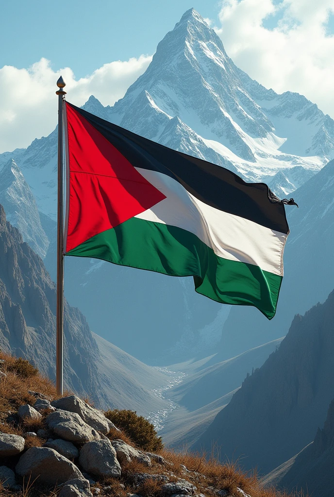 Palastine flag on pahar🏞️