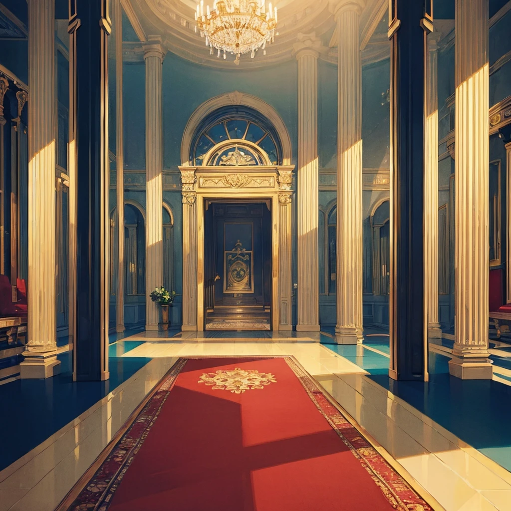 ((((No humans))))、Best illustrations、Best Quality、(background、city、floor、Lavish decoration、aisle、Pillar、antique,)