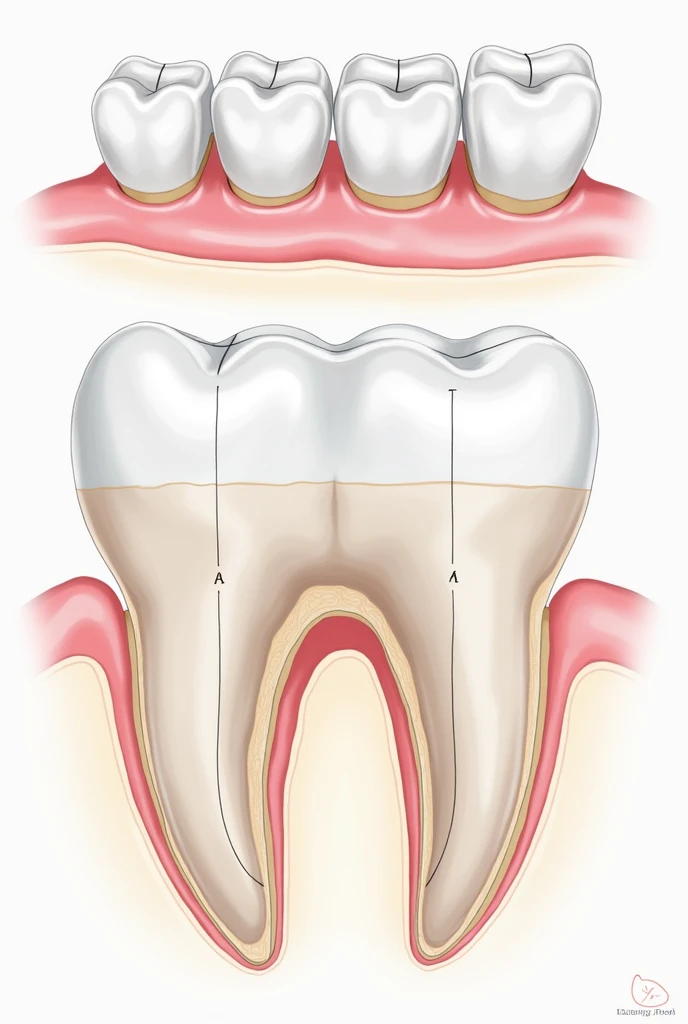 Make me a picture of a dental chart or odontogram