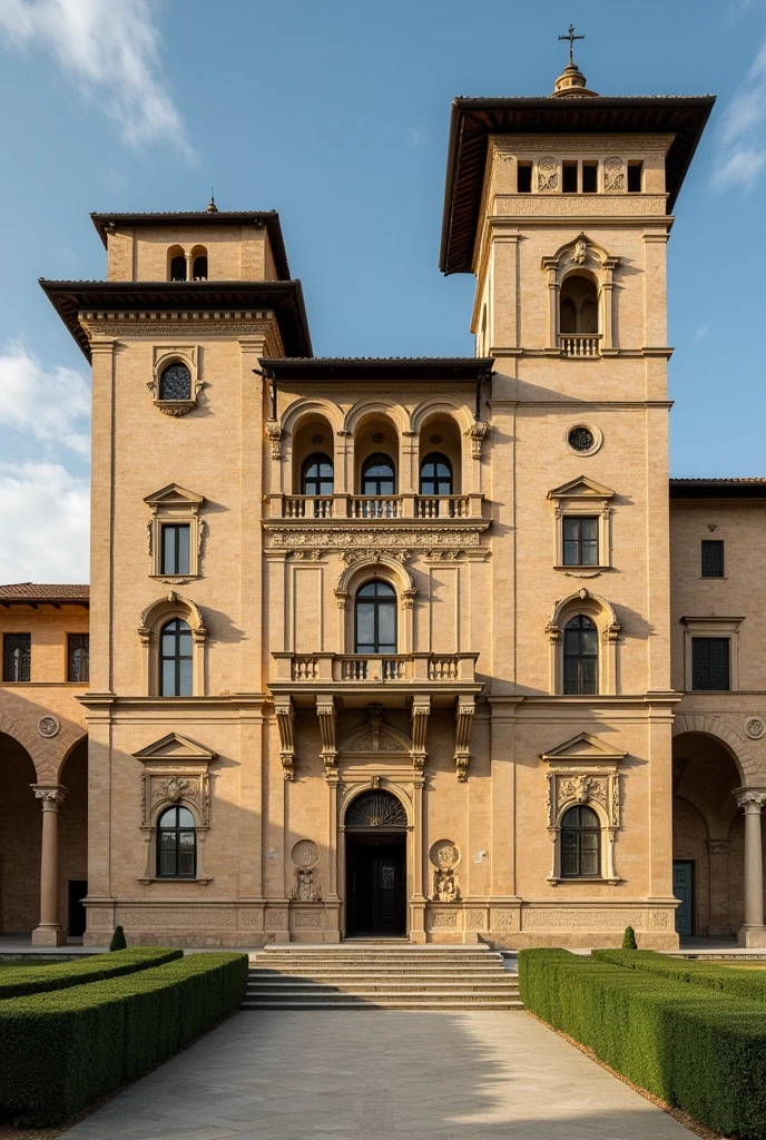 The crisis of balance and ideal proportions of the Renaissance can be observed in the architecture of the Piccolomini Palace., Designed by architect Bernardo Rossellino. This palace, built in Pienza, Italy, It is a significant example of how Renaissance ideas about harmony and proportion began to be challenged and reinterpreted in the context of Mannerism..
1. **Deviation from classical proportions:** During the Renaissance, The architects sought perfect balance and ideal proportions based on the principles of classical antiquity.. However, at the Piccolomini Palace, You can notice certain irregularities and a lack of the strict symmetry that characterized Renaissance architecture.. This reflects a transition towards a more free and experimental approach in architectural design..
2. **asymmetrical composition:** Unlike Renaissance buildings that emphasized symmetry and uniformity, The Piccolomini Palace presents a composition that may seem asymmetrical. This design choice suggests a break with the idea that beauty is based solely on proportion and symmetry., opening the door to new forms of artistic expression.
3. **Decorative elements and ornamentation:** The ornamentation of the palace also reflects this crisis of ideal proportions.. Rossellino incorporates decorative elements that, although beautiful, They may appear excessive or disproportionate compared to the overall structure of the building.. This indicates a shift towards a more expressive and less rigid style., where decoration plays a crucial role in the perception of space.
4. **Influence of cultural context:** The construction of the Piccolomini Palace takes place at a time when Renaissance ideas were being questioned by new currents of thought.. The search for individuality and personal expression in art and architecture began to prevail., which