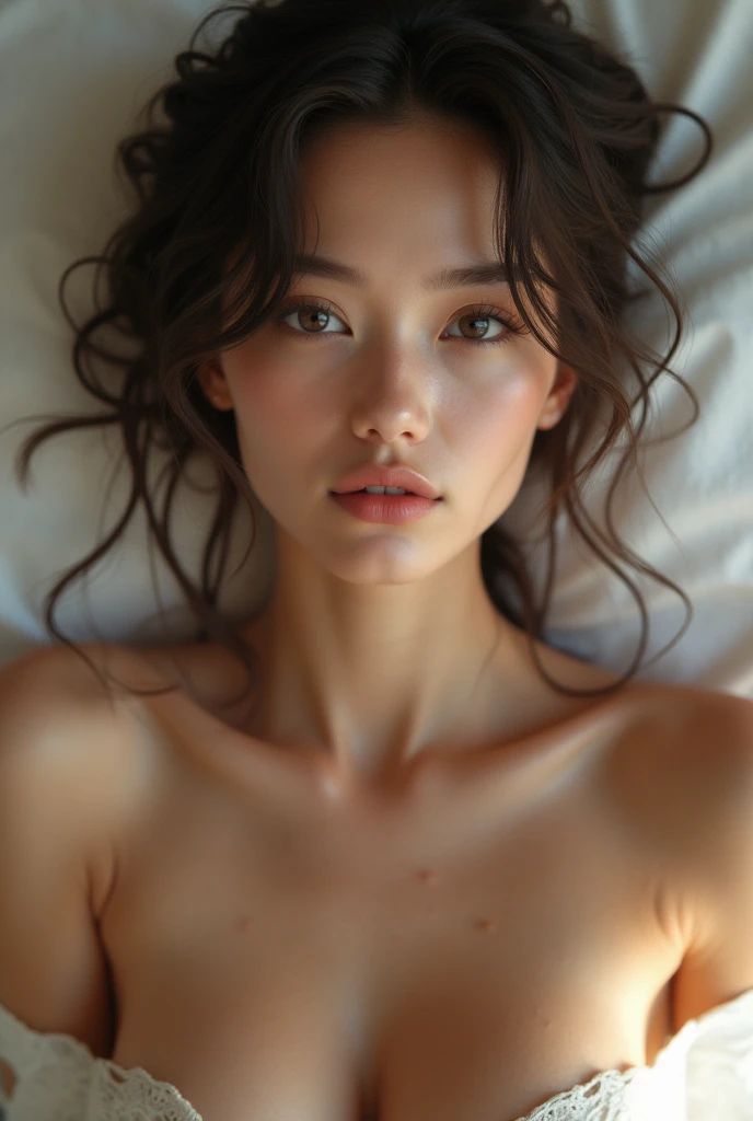 Beautiful girl with his open two boobs 