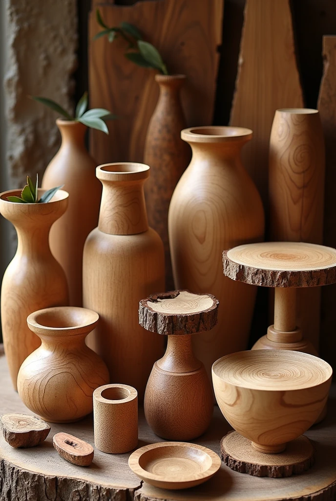 Products created with wood