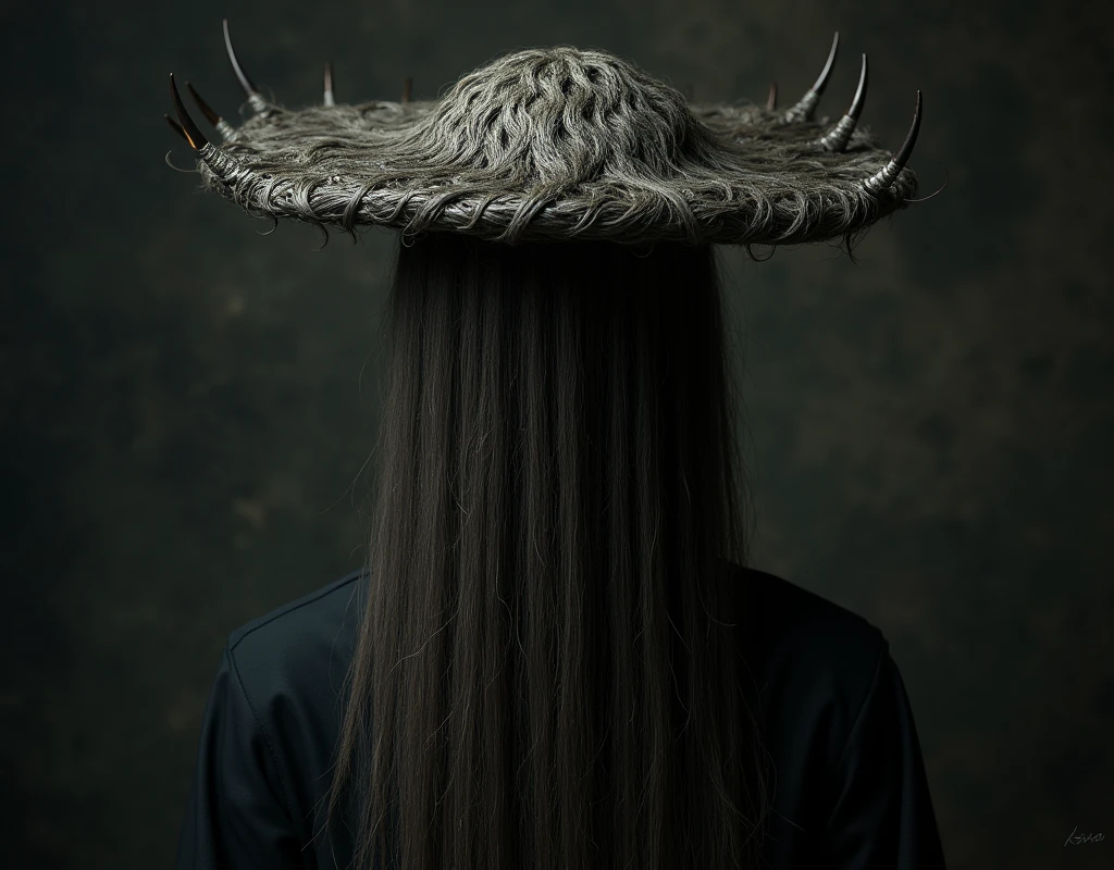 A hat made of human hair
