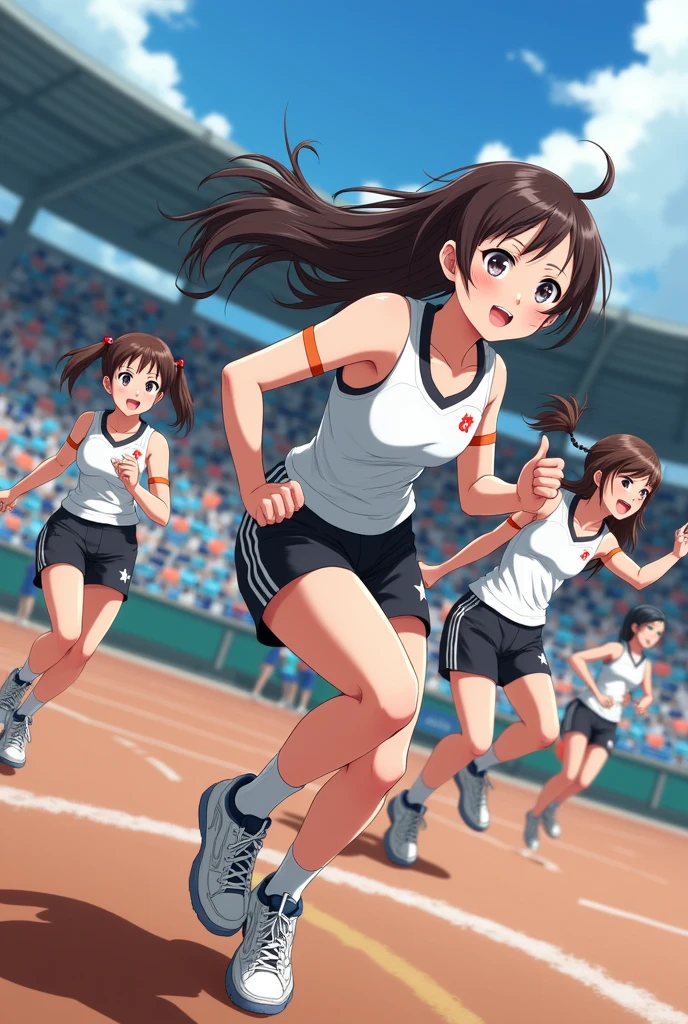 Anime sporty girls