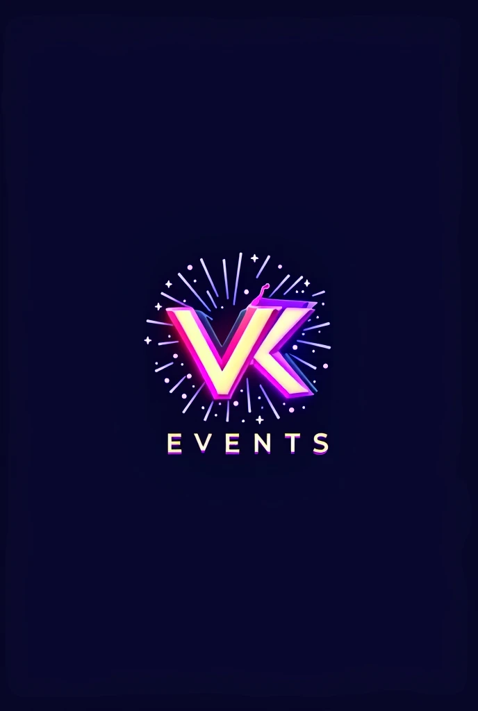 logo of an event production company called 'vk events'