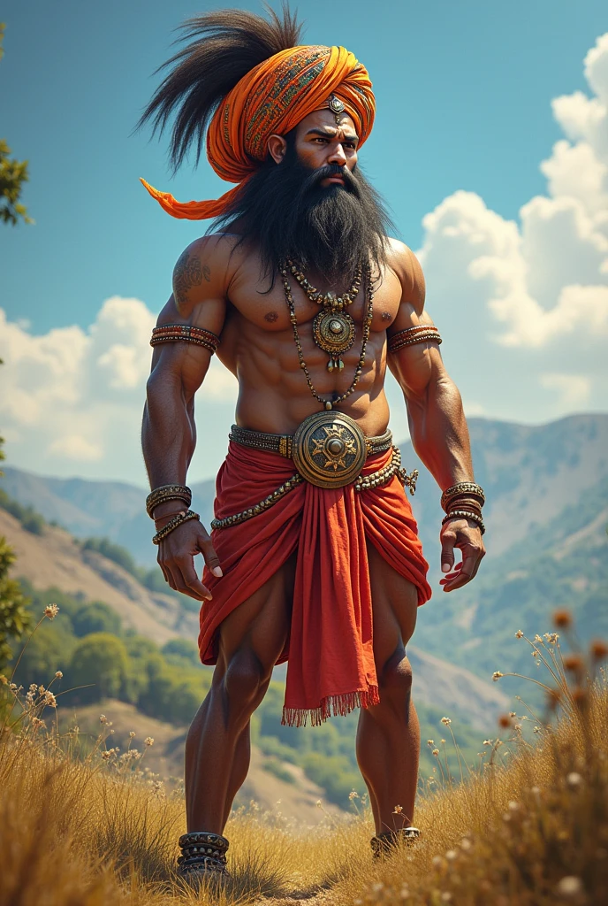 Punjabi Hanuman 
With turban 
