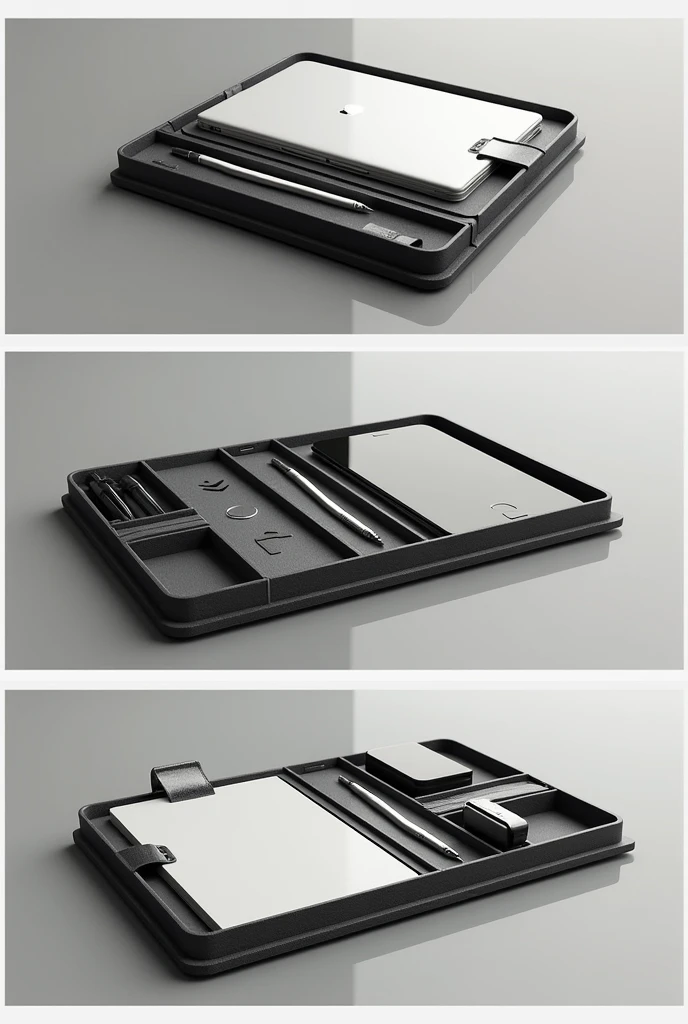 Tri pad smart organizer