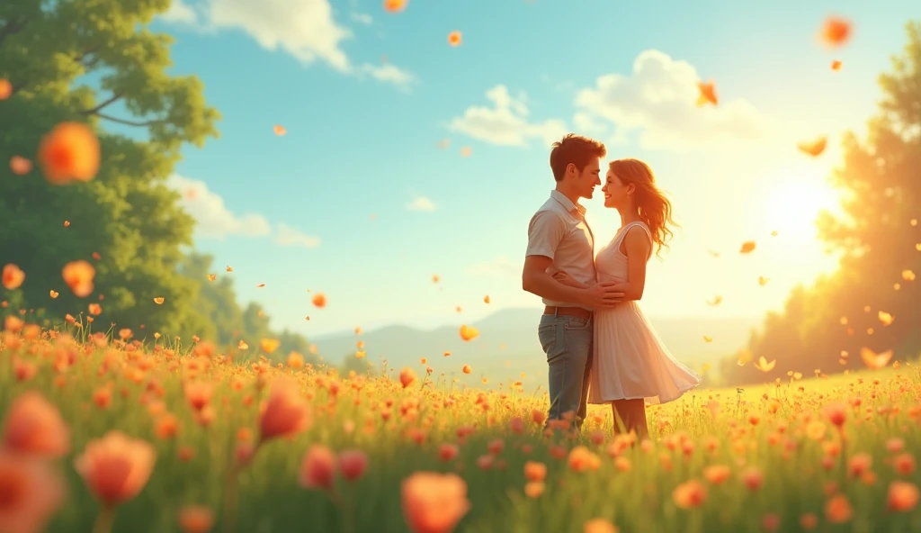 A couple with excellent weather