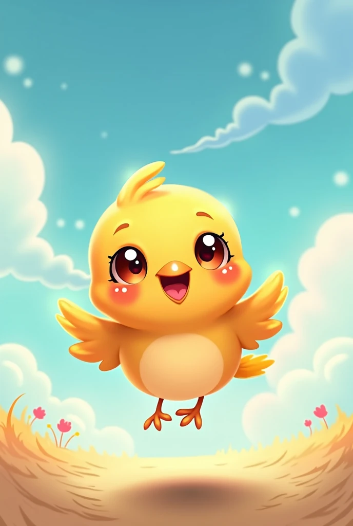 birdie cute Sky background Real