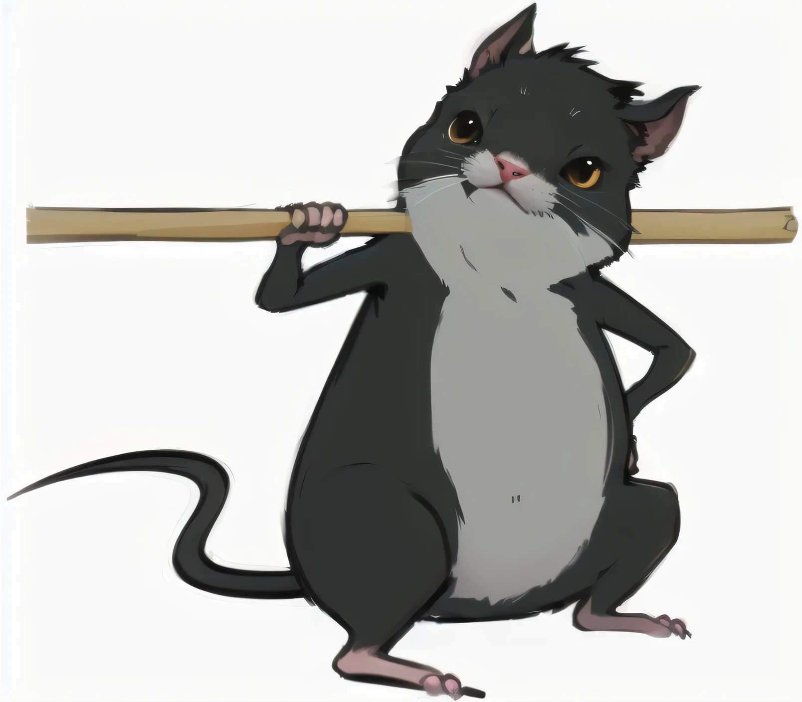 Mouse with a stick