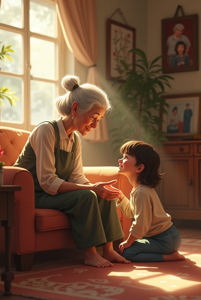 Grandma say sit here cremnal