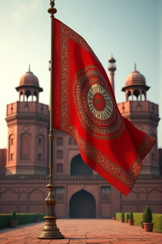 Farishteen flag and Indian Red fort with highest quality