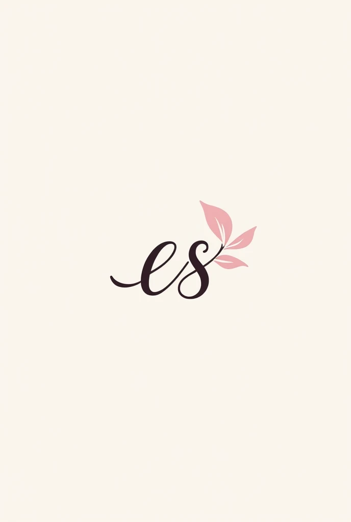 combine the letters E and S into a more feminine logo