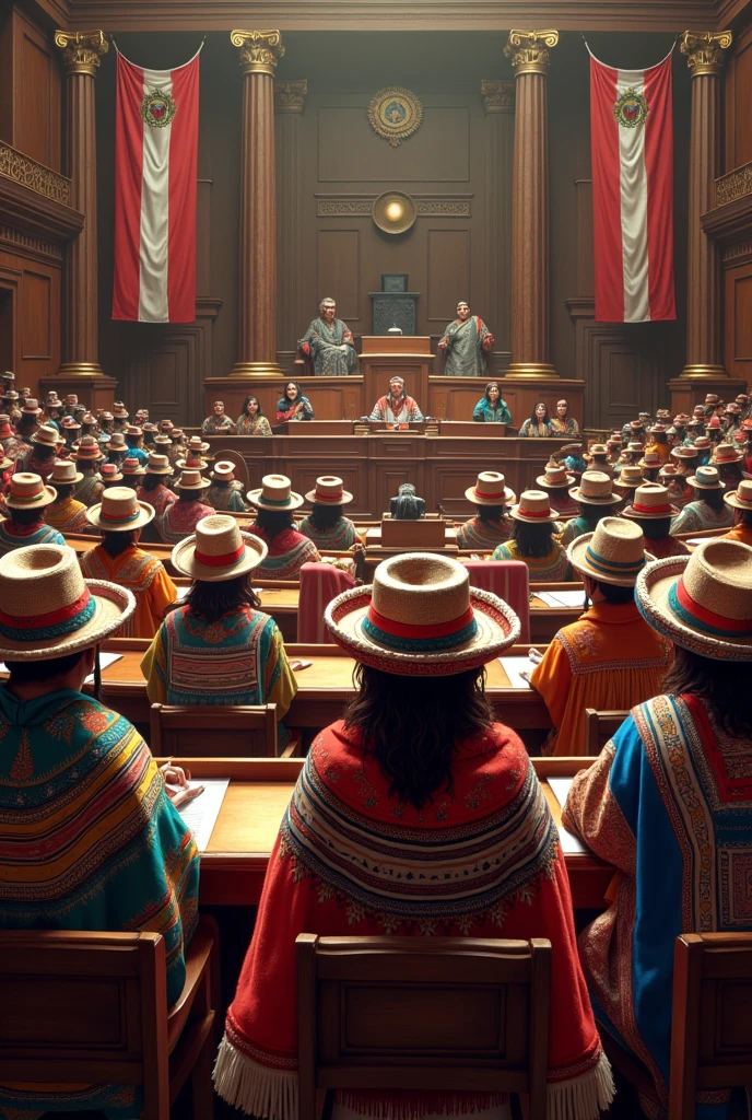 I want people dressed in Peruvian style congress