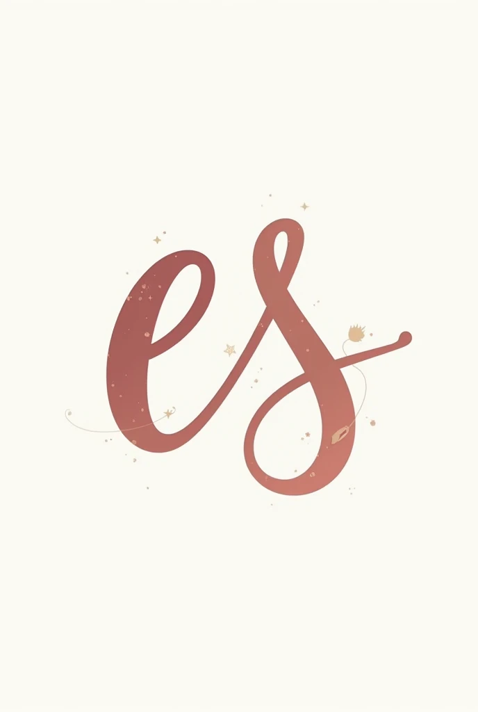 combine the letters E and S into a more feminine logo for a more creative illustration website