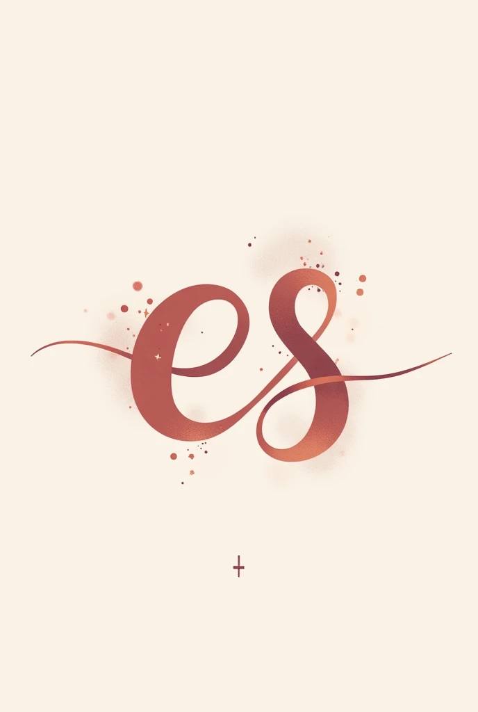 combine the letters E and S in a more feminine logo for a more creative illustration website and letters together that complement each other 

