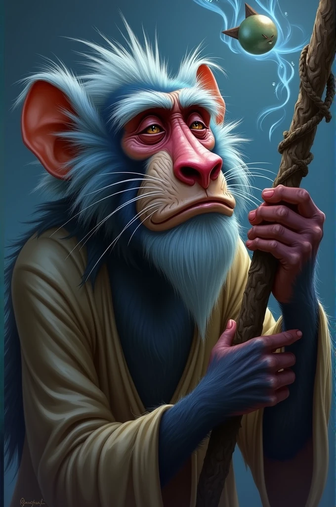 Rafiki from lion king crying