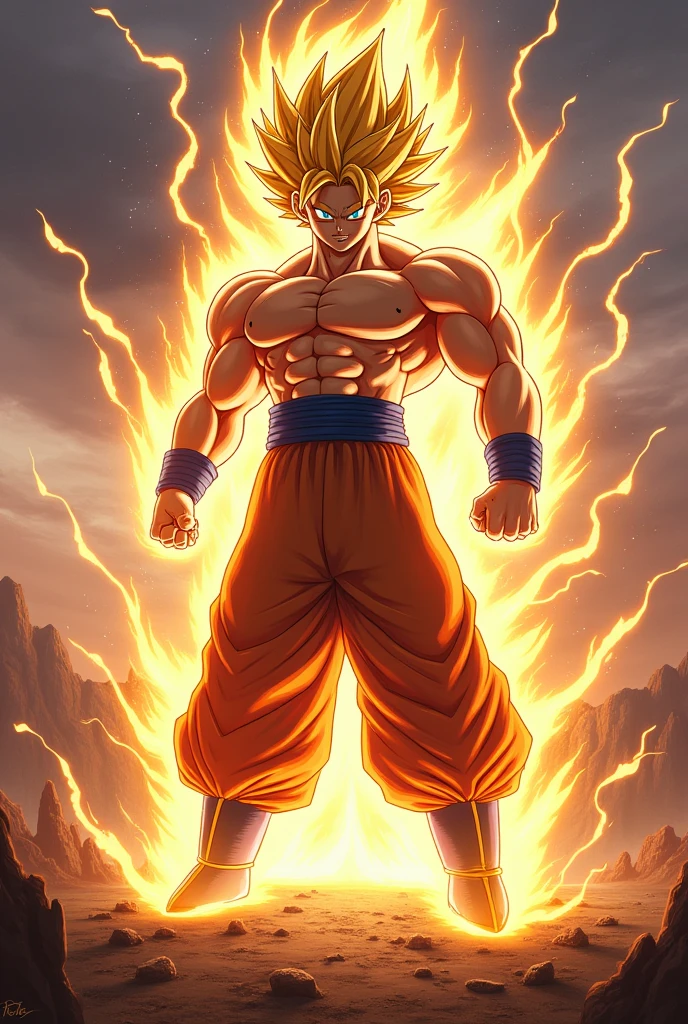 Goku and Gohan fused 