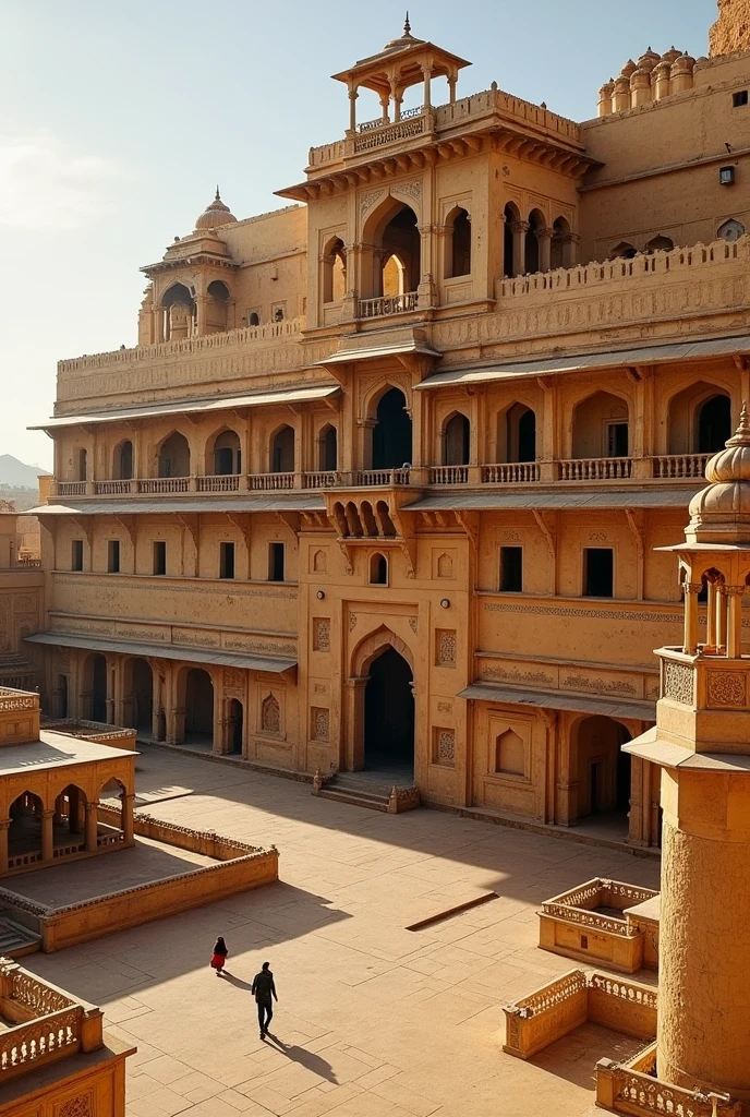 Jaisalmer Palace is spread over a large area