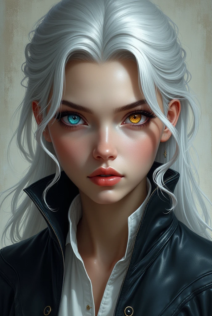 heterochromia+Right Eye Color Left Eye Color Baron Silver Hair