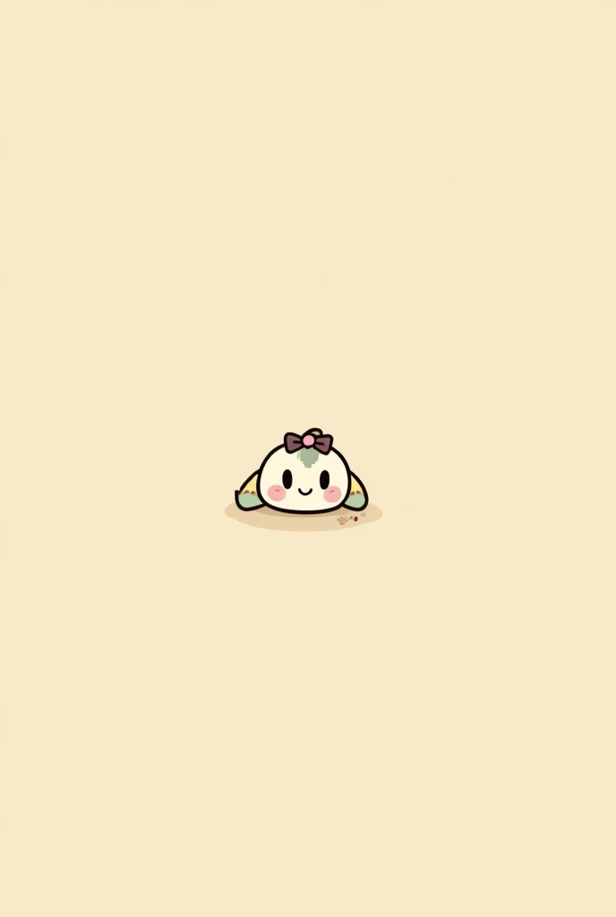（Most of the background is solid color.），Simple little cute cartoon character picture below