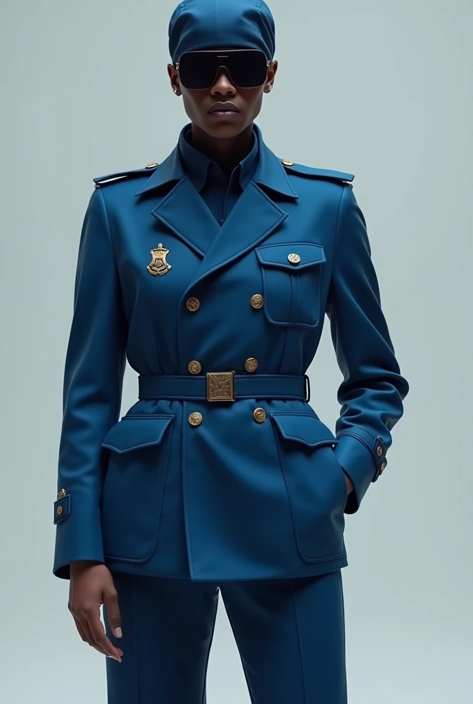 Petrol blue uniform for atheist police