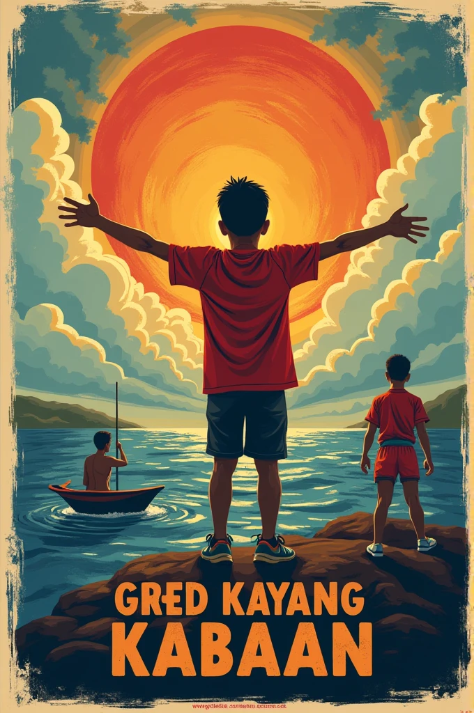 Lumikha ng isang poster na naghihikayat sa lahat ng mga kabataan na magbigay ng kalutasan sa mga kontemporaryong isyu (9:16 ratio)